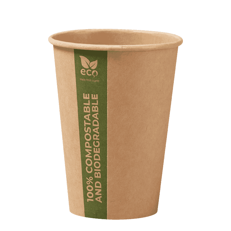 Copo de papel Kraft marrom