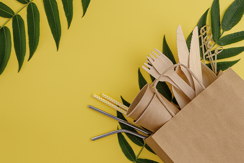 Os talheres descartáveis ​​poluirão o meio ambiente?